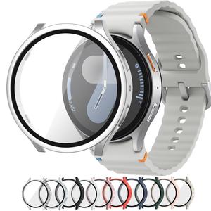 กระจก + เคสสำหรับ Samsung Galaxy Watch 7 40มม. 44มม. อุปกรณ์เสริมตัวป้องกันหน้าจอกรอบกันชนทุกด้าน Watch7 FE 40มม. - Product Image 1