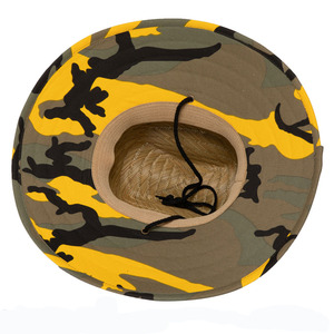 Lifeguard <strong>Straw</strong> <strong>Hat</strong> Outdoor Beach <strong>Men</strong> Wide Brim Surfing Logo Beach <strong>Hats</strong> Summer Custom <strong>Straw</strong> <strong>Hat</strong> - Product Image 6