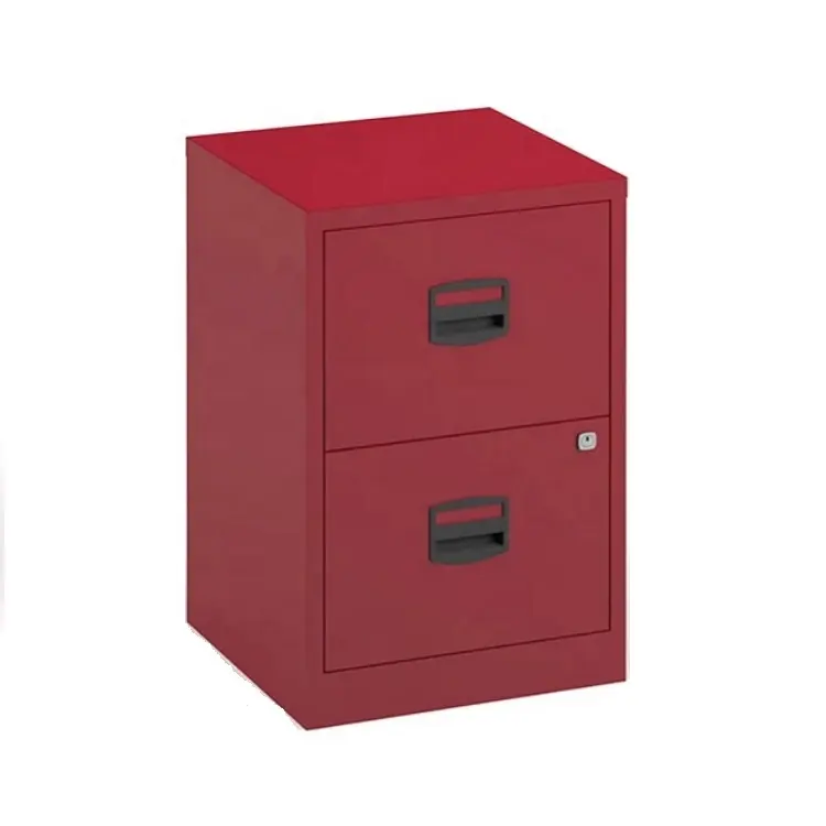 مصنع الجملة سوهو المنزل مكتب الشخصية العمودي A4 خزانة الملفات الصلب قابل لل 2 درج المنظم الأحمر