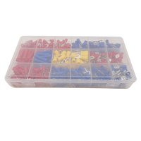 Lot de 520 cosses de raccordement/embouts de câble isolés, assortiment de connecteurs électriques à fourche et à anneau, type U, pour bricolage
