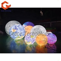 Éclairage LED terre lune Jupiter Saturn Uranus nebuune Mercury Venus ballon gonflable planète à vendre