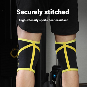 Thiết Kế Mới Tổ Ong Non-Skid Đàn Hồi Trọng Lượng Nhẹ Thoáng Khí <span class=keywords><strong>Neoprene</strong></span> 7Mm Unisex Đầu Gối Tay Áo Cho Tạ Sức Mạnh - Product Image 4