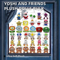 Vente en gros Yoshi Apple Shy Guy Boom Pom Princess Daisy Peach Rosalina Lumalee Koopa Boo Ghost Toad Poupée en peluche en coton PP