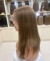 Perruque en cheveux humains vierges à 100 %, dentelle suisse HD, respirante et transparente, taille de bonnet petite, moyenne, grande