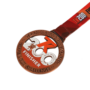 Fabricant Médaille personnalisée Médaille d'or 1ère <span class=keywords><strong>place</strong></span> Médaille personnalisée <span class=keywords><strong>en</strong></span> alliage de zinc 3d Sport Running 3d 5k Marathon Medal - Product Image 3