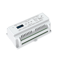D12 DC5-24V 5A 12CH RGBW DMX512 Rail DIN Gradateur LED 12V Télécommande Décodeur Console DMX 512 Contrôleur avec Connexion RF