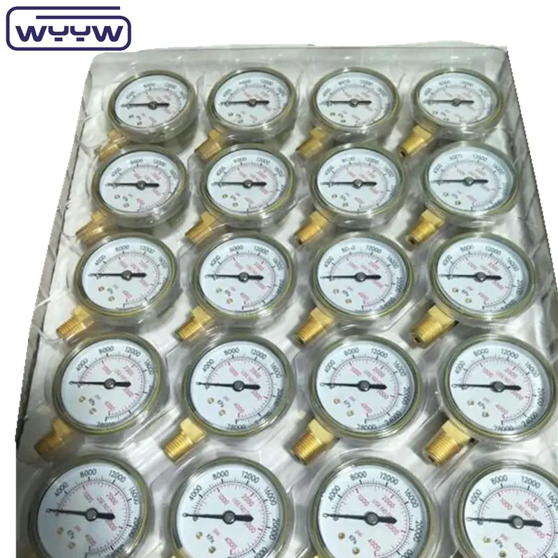 Высокое качество по конкурентоспособной цене, EN837-1 водяной воздух 1psi (0 - 600 Psi) Npt 1/4 масляный датчик давления воды