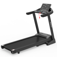 Tapis de course électrique intelligent haut de gamme pliable avec support multimédia intégré, inclinaison automatique motorisée, fonctionnement silencieux, robuste pour la maison