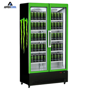 Réfrigérateur <span class=keywords><strong>vertical</strong></span> APEX avec porte vitrée pour boissons et <span class=keywords><strong>congélateur</strong></span> - Product Image 1