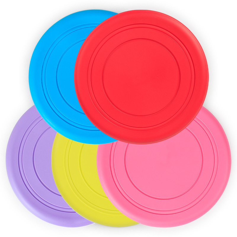 Silicone soft flying disc pet bite resistant for flying disc training dogs