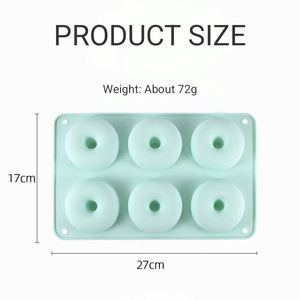Food Grade Silicone Square 8-Hole Doughnut <b>Cake</b> <b>Mold</b> Non-Stick Reusable Cheese Soap Candle Baking Tools Heat Resistant - Product Image 2