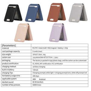 Portefeuille intelligent avec suivi GPS, compatible <span class=keywords><strong>Apple</strong></span> Find My et Google Find My Device, porte-cartes magnétique RFID anti-perte, en stock - Product Image 6