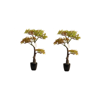 Pabrik Grosir Buatan Maple Tanaman Bonsai Pohon dengan <span class=keywords><strong>Pot</strong></span> untuk Dekorasi Rumah - Product Image 3