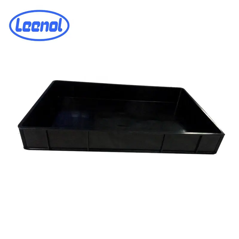 Leenol Custom Black Plastic Electronic Packaging Container Blister vassoio interno ESd Tray Pack per elettronica