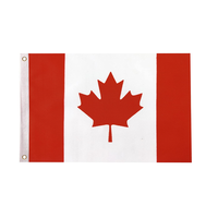 Drapeau personnalisé en soie sérigraphiée pour l'extérieur, bannière 3x5 pieds, drapeau du Québec, province canadienne
