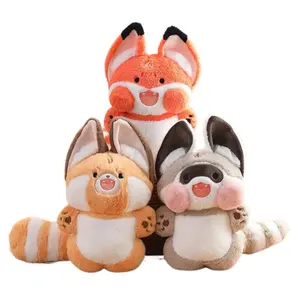 Nettes Coati Fox Kissen Plüsch Spielzeug puppe Home Kissen für Mädchen Schlaf komfort Ragdoll