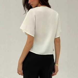 Commerce extérieur transfrontalier pour vêtements féminins : Nouvelle mode, cardigan boutonné mignon à manches courtes pour le quotidien - Product Image 2