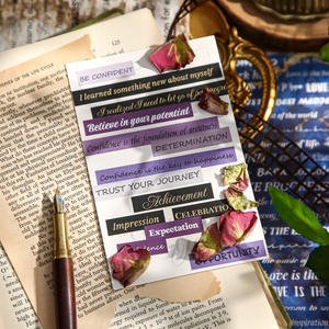 Paquete de 40 Pegatinas con Caracteres Ingleses, <span class=keywords><strong>Serie</strong></span> de Arte de Palabras, Material de Decoración para Álbumes de Recortes, Estilo Washi Japonés - Product Image 5