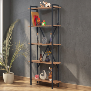 Office Bookshelf Living Room Bookshelf 5-<b>Shelf</b> Bookshelf Plant Stand <b>Bedroom</b> Clothing Rack Living Room Furniture - Product Image 3