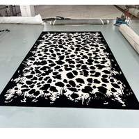 Tapis et carpettes pour grandes chambres et salons, vente en gros, couleur noir et blanc, prix de gros