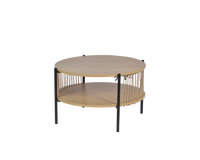 Table basse personnalisée en mélamine MDF écologique et minimaliste avec structure en fer robuste et design à coins arrondis – Commande en gros directe usine