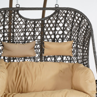 Ventes directes d'usine Double oeuf extérieur balançoire chaise Double oeuf balançoire chaise Double oeuf chaise