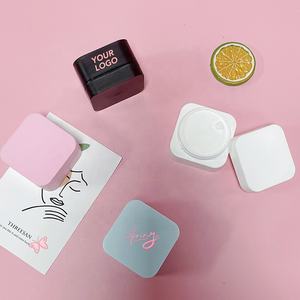10g 20g30g 50g blanc mat noir bleu rose soin <span class=keywords><strong>de</strong></span> la peau conteneur carré Double paroi corps gommage masque PP plastique cosmétique crème <span class=keywords><strong>pot</strong></span> - Product Image 2