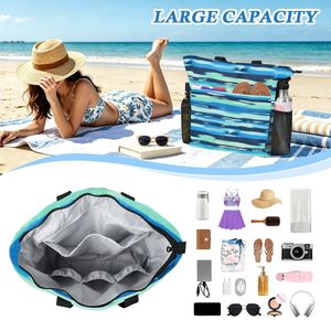 Bolsa de Playa de Poliéster al por Mayor, Bolsa de Compras Reutilizable con Forro Impermeable - Product Image 4