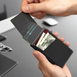 Nhà Máy Bán buôn tối giản nhôm Pop Up thẻ tín dụng <span class=keywords><strong>RFID</strong></span> chủ với Slimline Pocket - Product Image 3