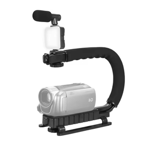 Mobile <strong>Vlogging</strong> Kit for <strong>Android</strong> Smartphones LED Light Photographic Lighting <strong>Microphone</strong> Tripod Stand Phone Holder - Product Image 4