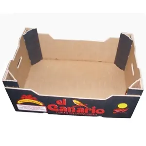 Custom manga cereja papelão ondulado caixas dobrando frutas vegetais embalagens caixas para transporte