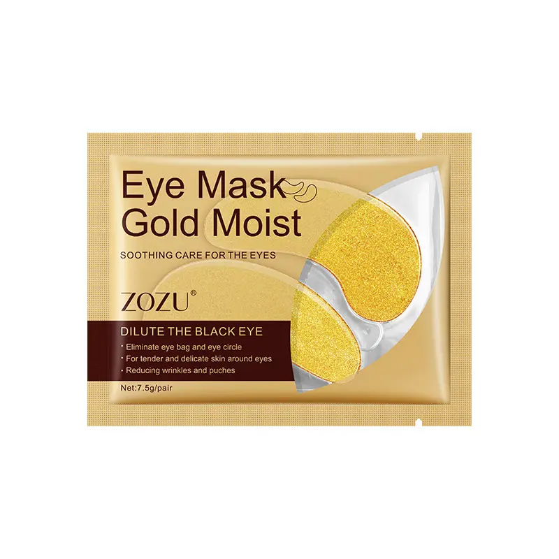 Crystal Collagen Masque pour les yeux Gel Patchs pour les yeux pour le soin des yeux Cernes Supprimer le masque d'or