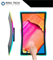 Afficheur numérique incurvé immersif à écran tactile pour les magasins de détail, les centres commerciaux et les ascenseurs |   Vision ultra-large