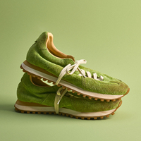 Baskets Rétro en Daim Véritable pour Hommes, Style Vintage Fait Main, à Lacets, Chaussures Décontractées, Personnalisation Disponible, Vente en Gros Direct Usine
