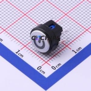 K6-6142D03 Tactile Switch Through hole Component (THT) Switch 1.6N Through Hole 8.4mm 50mA - Product Image 1