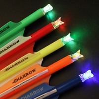 Batterie convertible flèche rougeoyante Nock équipement de chasse lumière LED pour tir à l'arc 6.2mm 7.6mm queue de flèche lumineuse