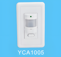 HANDSOME YCA1005 Sensor Gerak Universal dengan Jarak Deteksi yang Dapat Disesuaikan 140 Derajat 2-12m, Waktu Tunda 5 Detik-8 Menit, Pemasangan Tersembunyi di Dinding