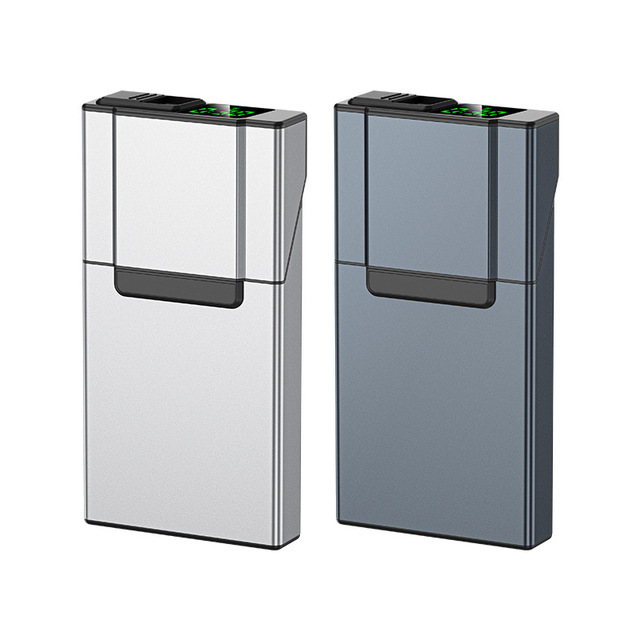 Aluminum Time-Locked Cigarette Case with LCD Display Portable Quit Smoking Aid Timed Dispenser Box