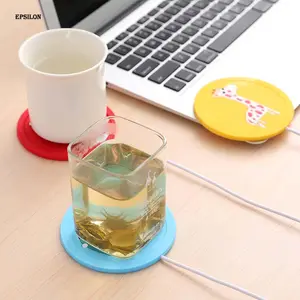 Epsilon USB Nhiệt Điện MUG COASTER CUP MAT Cà Phê Ấm Hơn Nóng Trà MUG Ấm Hơn Đồ Uống Ấm Hơn