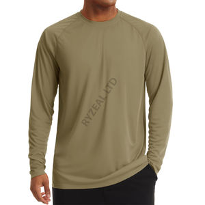 Camiseta Personalizable de Algodón de la Mejor Calidad, Corte Ajustado para Hombre, Multicolor, Cuello Redondo, Manga Larga, Estilo Casual - Product Image 5