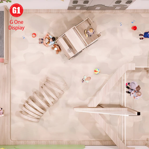 Conjunto de Muebles de Madera Modernos para Preescolar, Diseño de Interiores para Salas de Clase y Fiestas Infantiles, Diseño de Restaurantes para Padres e Hijos - Product Image 6