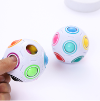 Balle de puzzle arc-en-ciel magique, cube de vitesse, jeu de puzzle, amusant, anti-stress, balle magique, casse-tête, jouets pour enfants