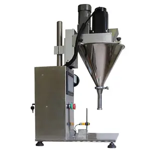 Semi-automatic coffee powder weighing machine powder food straight screw quantitative packaging scale