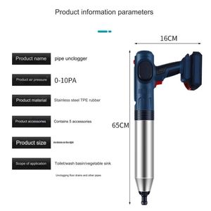 <span class=keywords><strong>Desatascador</strong></span> de Inodoro Eléctrico, Eliminador de Obstrucciones de Drenaje de Cabello, Desatascadores de Inodoro de Aire de Alta Presión, <span class=keywords><strong>Desatascador</strong></span> Resistente para Drenaje de Inodoro y Baño - Product Image 3