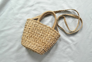 Nuova borsa da spiaggia estiva borsa intrecciata a mano in paglia borsa tessuta in corda di carta per bambina - Product Image 2