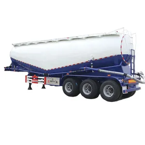 Toz malzeme taşıma Bulker Silo taşıyıcı toplu çimento tankı yarı kamyon römorku satılık