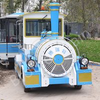 Train touristique sans rail pour adultes et enfants, train d'amusement électrique extérieur de haute qualité à vendre