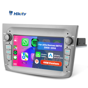 Hikity 1 Din 7 ''<span class=keywords><strong>android</strong></span> đài phát thanh xe hơi không dây Carplay/<span class=keywords><strong>Android</strong></span> tự động cho <span class=keywords><strong>Alfa</strong></span> Romeo Mito 2008-2016 thiết bị điện tử GPS Wifi autoradio - Product Image 1