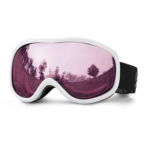 Сферические очки с двумя линзами, противотуманные 2024, модные лыжные очки