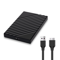Casing Hard Disk Drive Grosir 2.5" HDD Enclosure Eksternal Portabel USB 3.0 2.5inch SATA USB C Stok Carcasa Para Disco 2.5"